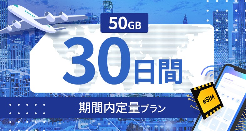 ベトナム 50GB / 30日間